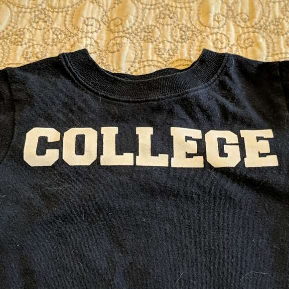 Place baby tee navy blue size 6-9 months EUC - Picture 2 of 5